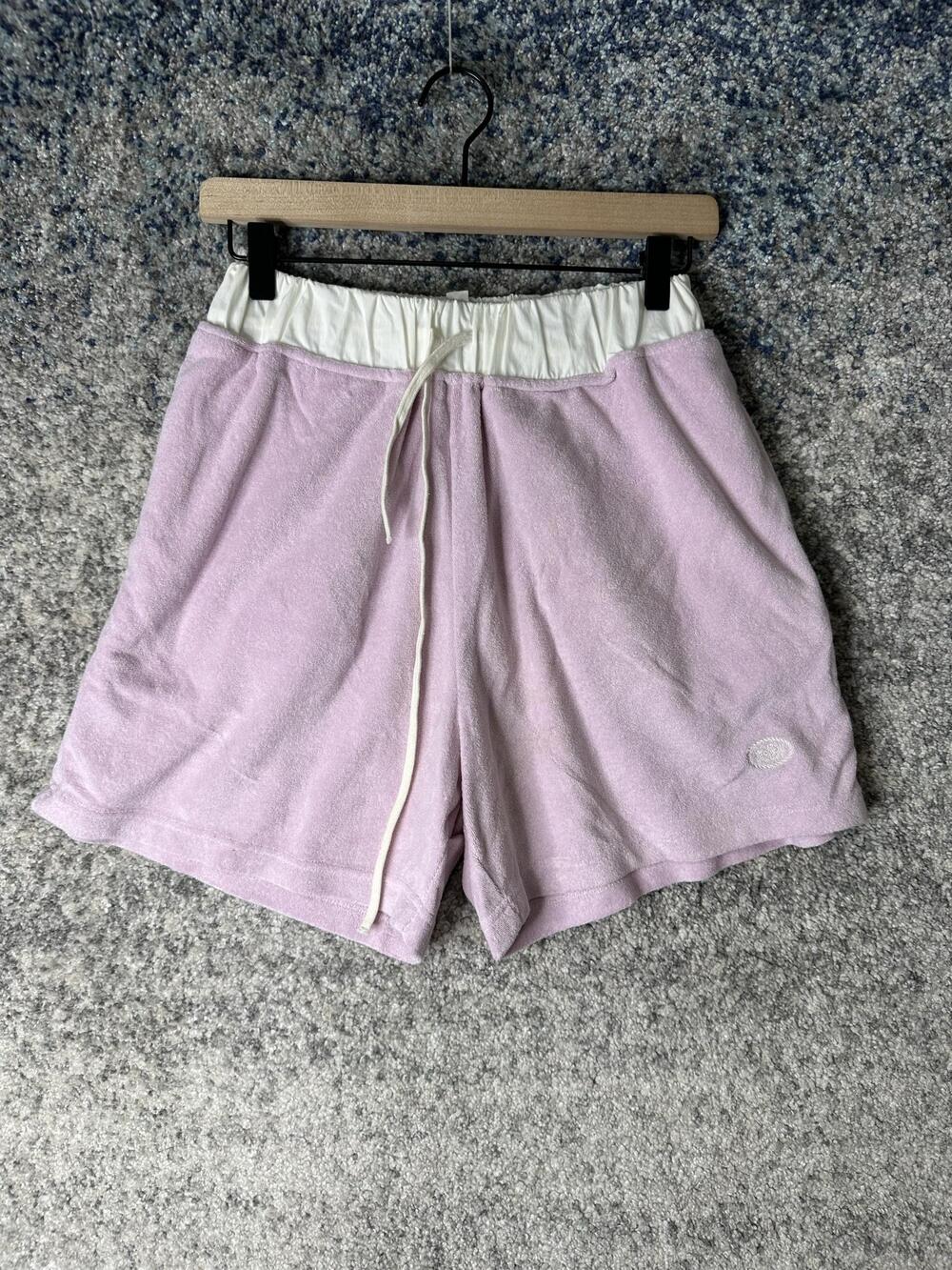 Kijun Shorts Womens Medium Purple Terry Sweat Elastic Waist Lounge Casual